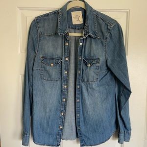 Denim shirt - great with leggings!